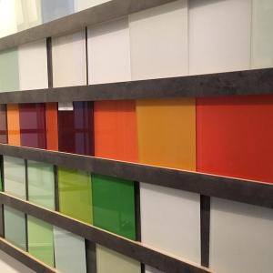 Ausstellungsbereich - Farbmusterwand